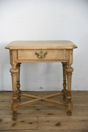 アンティーク　ドロワー　サイドテーブル　剥離　フレンチ