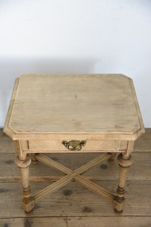 アンティーク　ドロワー　サイドテーブル　剥離　フレンチ