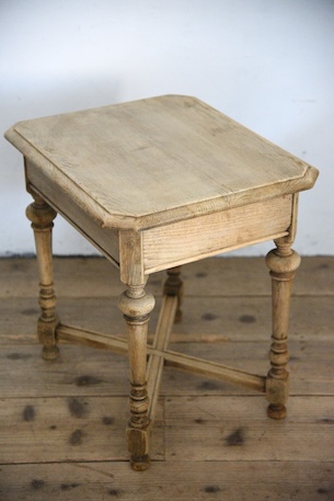 アンティーク　ドロワー　サイドテーブル　剥離　フレンチ