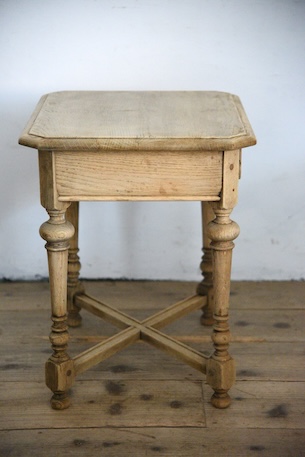 アンティーク　ドロワー　サイドテーブル　剥離　フレンチ