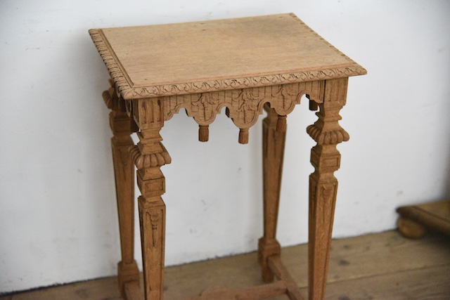 アンティーク　剥離　サイドテーブル　フレンチ