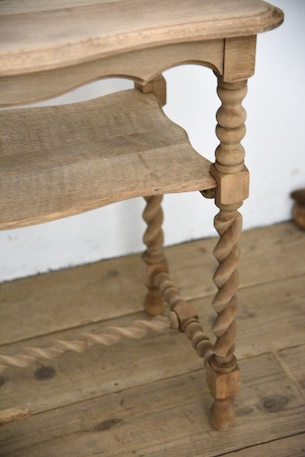 アンティーク　剥離　サイドテーブル　フレンチ　飾り台