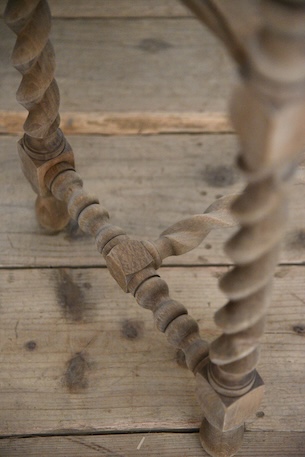 アンティーク　剥離　サイドテーブル　フレンチ　飾り台