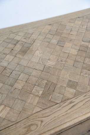 アンティーク　テーブル　剥離　オーク　ダイニングテーブル　フレンチ