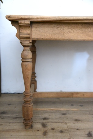 アンティーク　テーブル　剥離　オーク　ダイニングテーブル　フレンチ