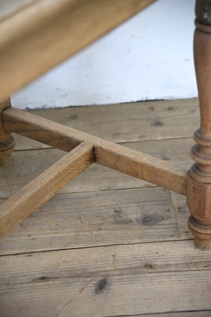 アンティーク　テーブル　剥離　オーク　ダイニングテーブル　フレンチ