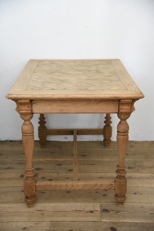 アンティーク　テーブル　剥離　オーク　ダイニングテーブル　フレンチ