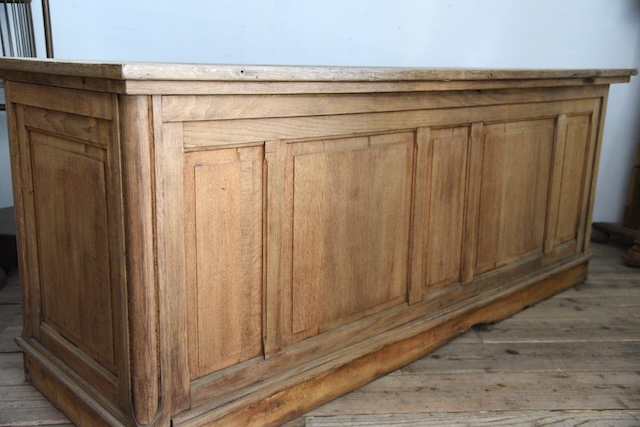 アンティーク　カウンター　レジ台　フレンチ　作業台