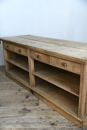 アンティーク　カウンター　レジ台　フレンチ　作業台