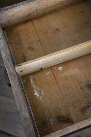 アンティーク　カウンター　レジ台　フレンチ　作業台