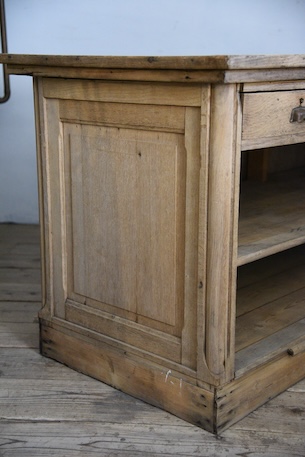 アンティーク　カウンター　レジ台　フレンチ　作業台