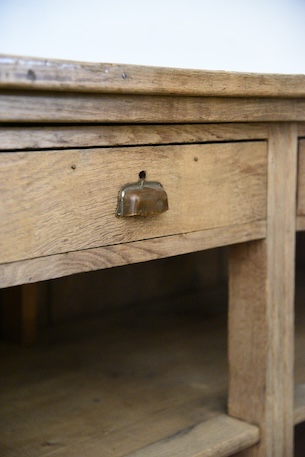 アンティーク　カウンター　レジ台　フレンチ　作業台