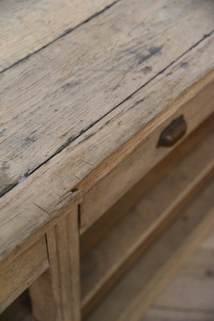 アンティーク　カウンター　レジ台　フレンチ　作業台