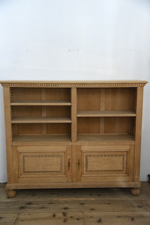 アンティーク　キャビネット　ブックケース　剥離　フレンチ