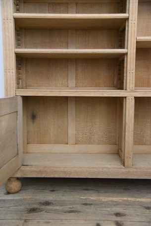 アンティーク　キャビネット　ブックケース　剥離　フレンチ