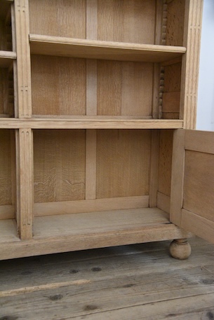 アンティーク　キャビネット　ブックケース　剥離　フレンチ