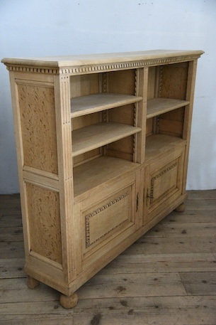 アンティーク　キャビネット　ブックケース　剥離　フレンチ