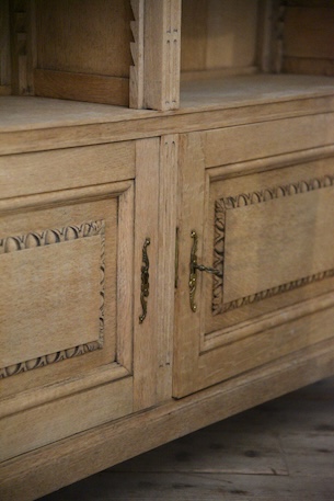 アンティーク　キャビネット　ブックケース　剥離　フレンチ