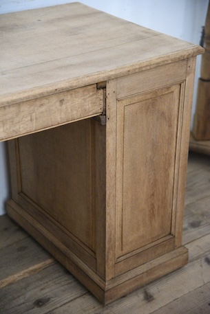 アンティーク　デスク　カウンター　剥離　フレンチ