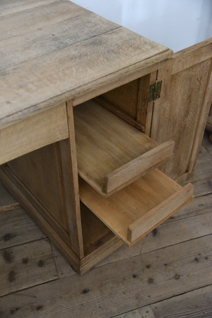 アンティーク　デスク　カウンター　剥離　フレンチ