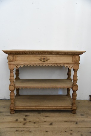 アンティーク　剥離　フレンチ　シェルフ　ラック　ディスプレイ　テーブル