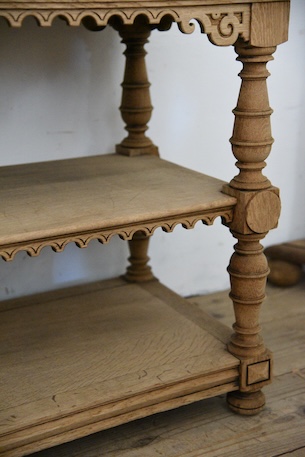 アンティーク　剥離　フレンチ　シェルフ　ラック　ディスプレイ　テーブル