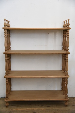 アンティーク　シェルフ　ラック　剥離　フレンチ　ろくろ