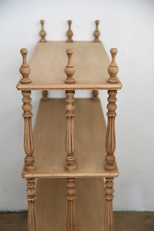 アンティーク　シェルフ　ラック　剥離　フレンチ　ろくろ