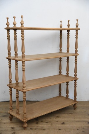 アンティーク　シェルフ　ラック　剥離　フレンチ　ろくろ