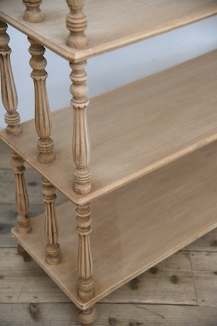 アンティーク　シェルフ　ラック　剥離　フレンチ　ろくろ