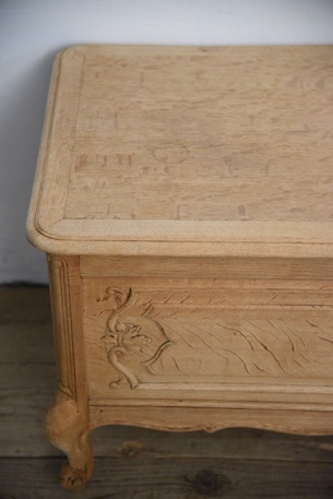 アンティーク　猫脚　剥離　トランク　ベンチ　フレンチ