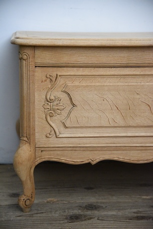 アンティーク　猫脚　剥離　トランク　ベンチ　フレンチ