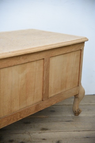 アンティーク　猫脚　剥離　トランク　ベンチ　フレンチ