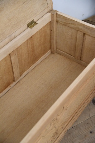 アンティーク　猫脚　剥離　トランク　ベンチ　フレンチ