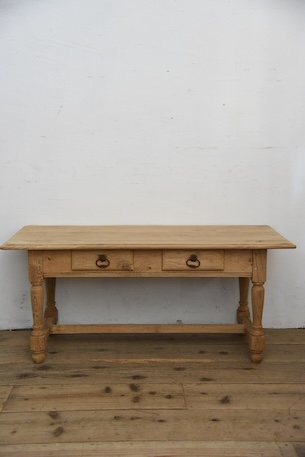 アンティーク　コーヒーテーブル　センターテーブル　ドロワーテーブル　剥離　フレンチ