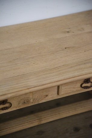 アンティーク　コーヒーテーブル　センターテーブル　ドロワーテーブル　剥離　フレンチ