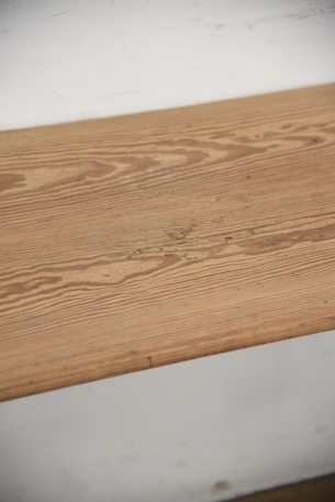 アンティーク　カフェテーブル　ビストロテーブル　デスク　剥離　フレンチ