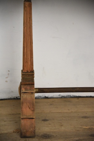 アンティーク　カフェテーブル　ビストロテーブル　デスク　剥離　フレンチ