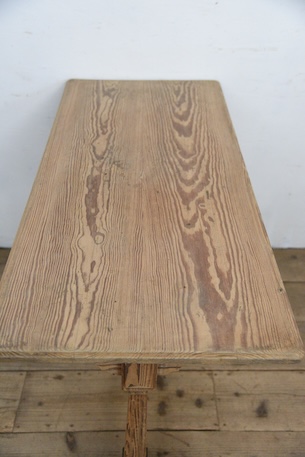 アンティーク　カフェテーブル　ビストロテーブル　デスク　剥離　フレンチ