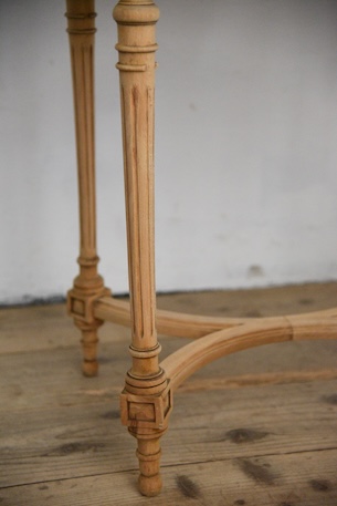 アンティーク　オーバル　テーブル　サイドテーブル　剥離　フレンチ