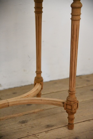 アンティーク　オーバル　テーブル　サイドテーブル　剥離　フレンチ