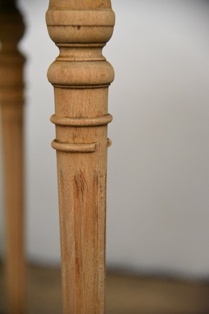 アンティーク　オーバル　テーブル　サイドテーブル　剥離　フレンチ