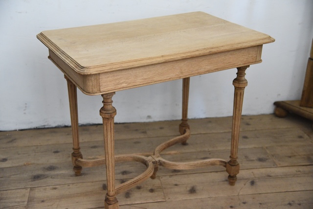 アンティーク　デスク　テーブル　剥離　フレンチ