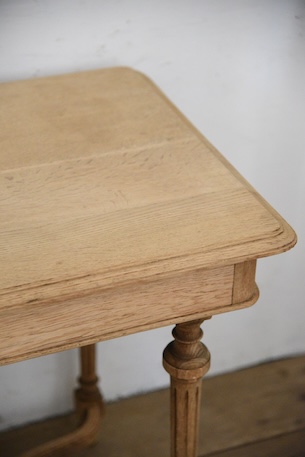 アンティーク　デスク　テーブル　剥離　フレンチ