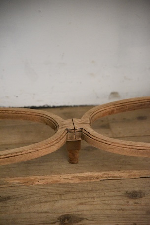 アンティーク　デスク　テーブル　剥離　フレンチ