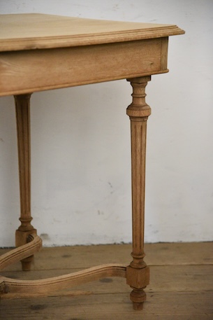 アンティーク　デスク　テーブル　剥離　フレンチ