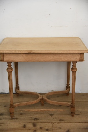 アンティーク　デスク　テーブル　剥離　フレンチ