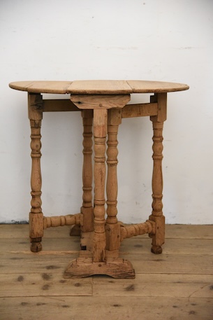 アンティーク　ドロップリーフテーブル　サイドテーブル　剥離　フレンチ　コーヒーテーブル