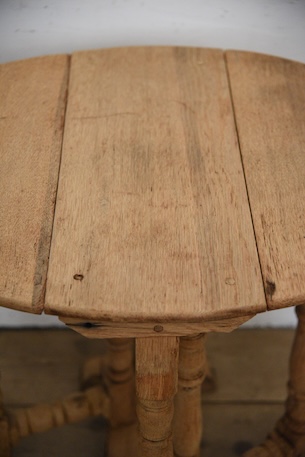 アンティーク　ドロップリーフテーブル　サイドテーブル　剥離　フレンチ　コーヒーテーブル