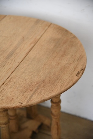 アンティーク　ドロップリーフテーブル　サイドテーブル　剥離　フレンチ　コーヒーテーブル